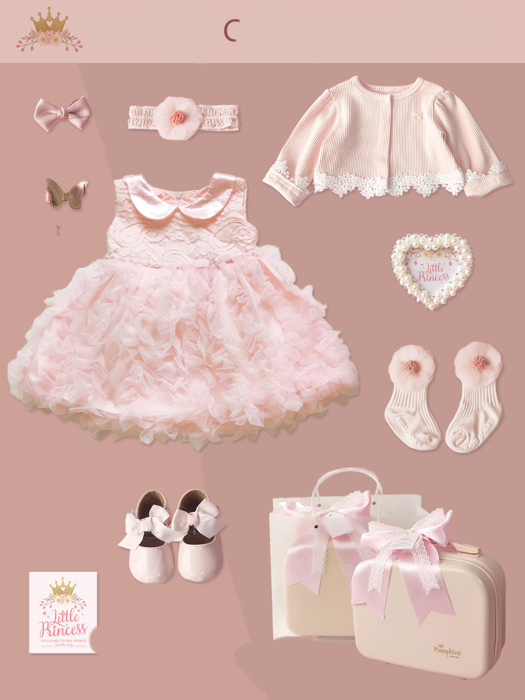 Baby gift box princess set