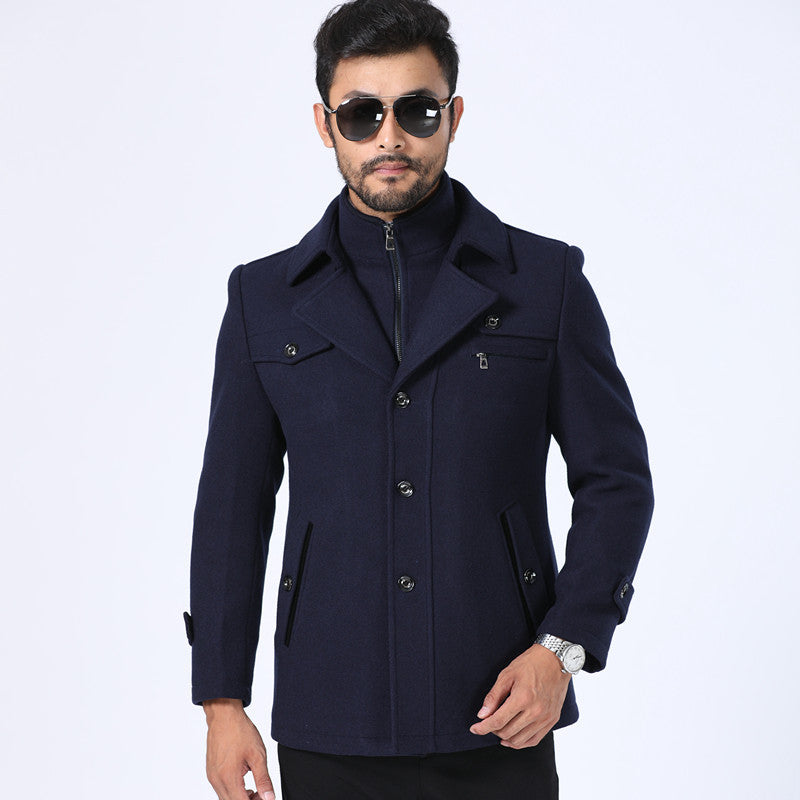 Men’s thick woolen coat men