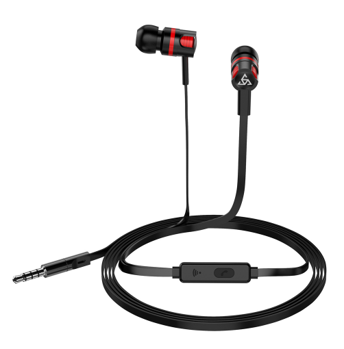 PTM T2 Headphones In-ear universal line control with wheat earphones Noodle line mobile phone headset