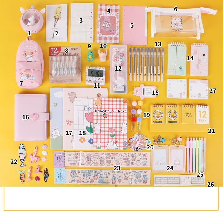 Stationery set combination gift bag creative learning supplies