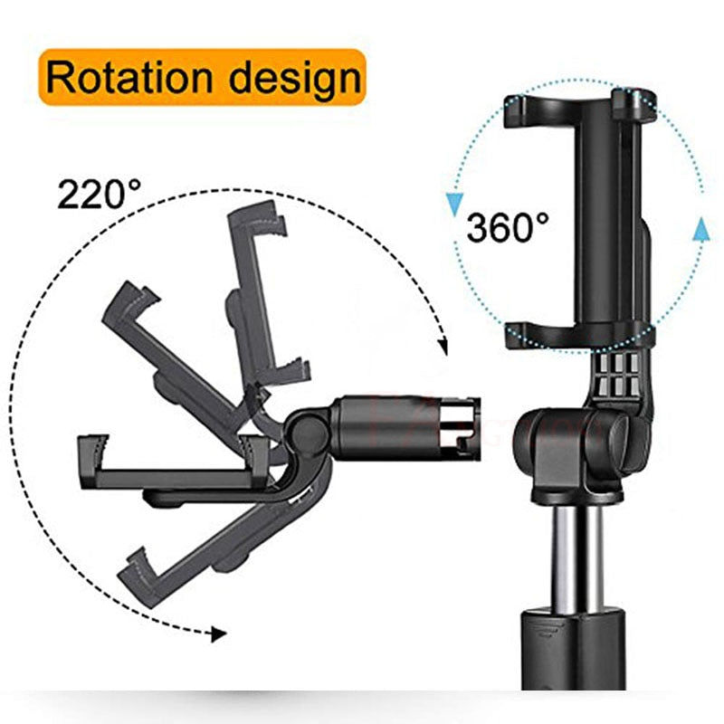 Versoenbaar met Apple, Tripod Selfie Stick Mobile Universele Live Triangle Bracket Een Bluetooth Selfie Artefak