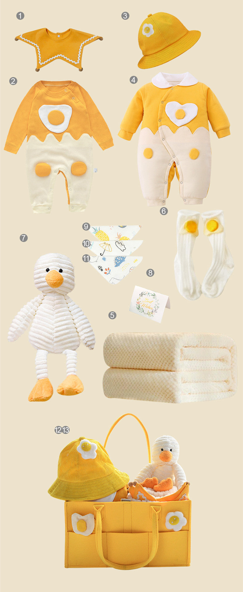 Gift box for newborn baby summer clothes