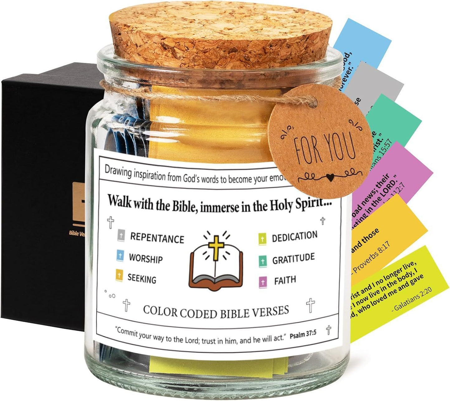 Bible verses in a jar