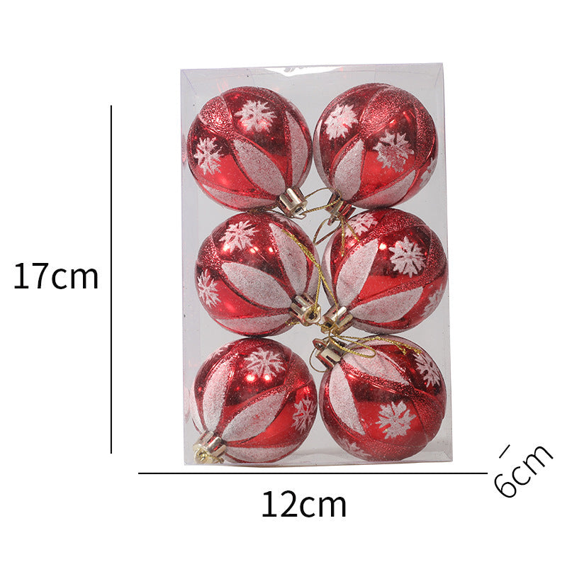 6cm Painted Christmas Ball Decor