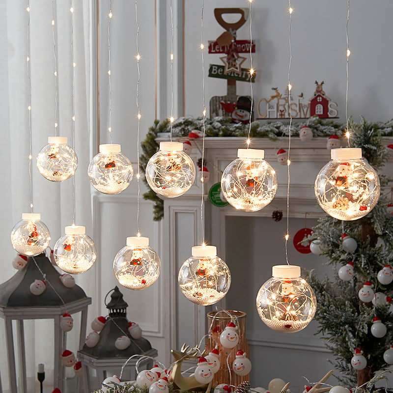 10 LED Christmas Curtain Lamp Set