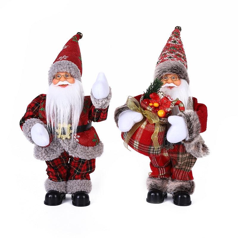 30cm Electric Christmas Old Man Decorations