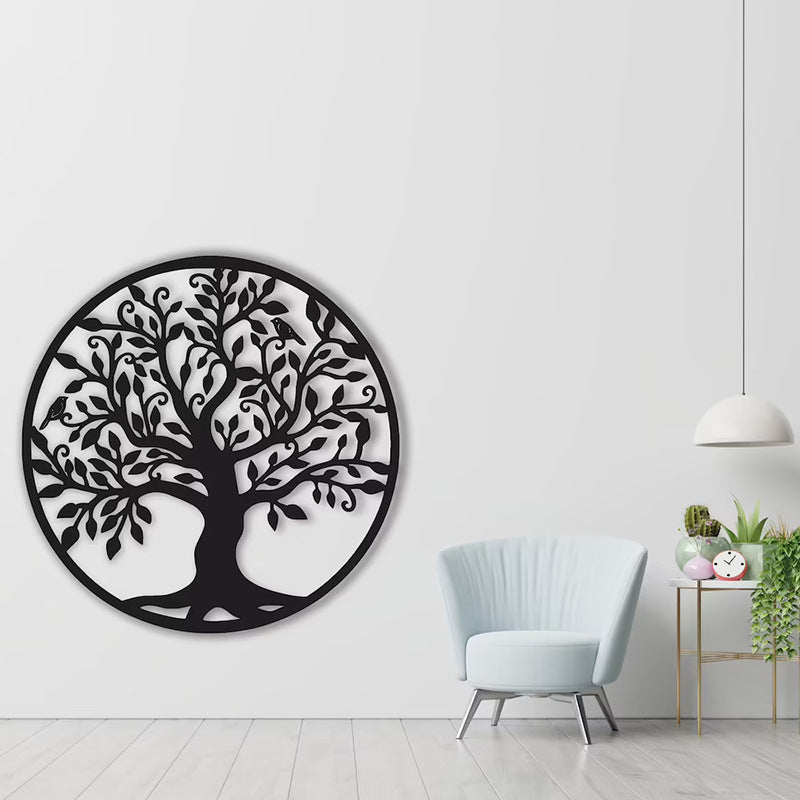 Tree Of Life Home Wall Decoration Metal Silhouette Art Pendant Iron Crafts