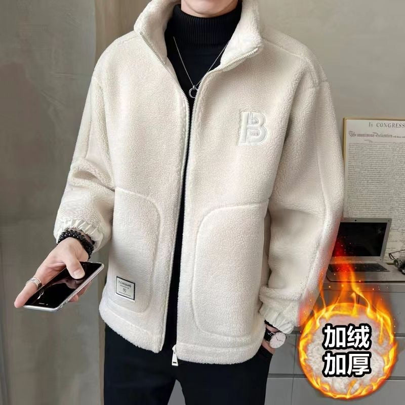 Men’s Lamb Wool Coat For Men Autumn And Winter jacket