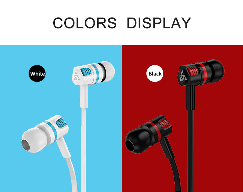 PTM T2 Headphones In-ear universal line control with wheat earphones Noodle line mobile phone headset