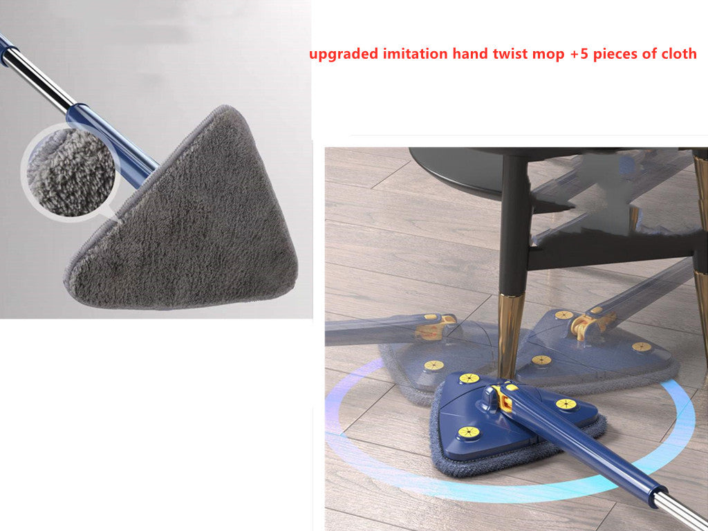 Extendable Triangle  360 Rotatable Adjustable Cleaning Mop