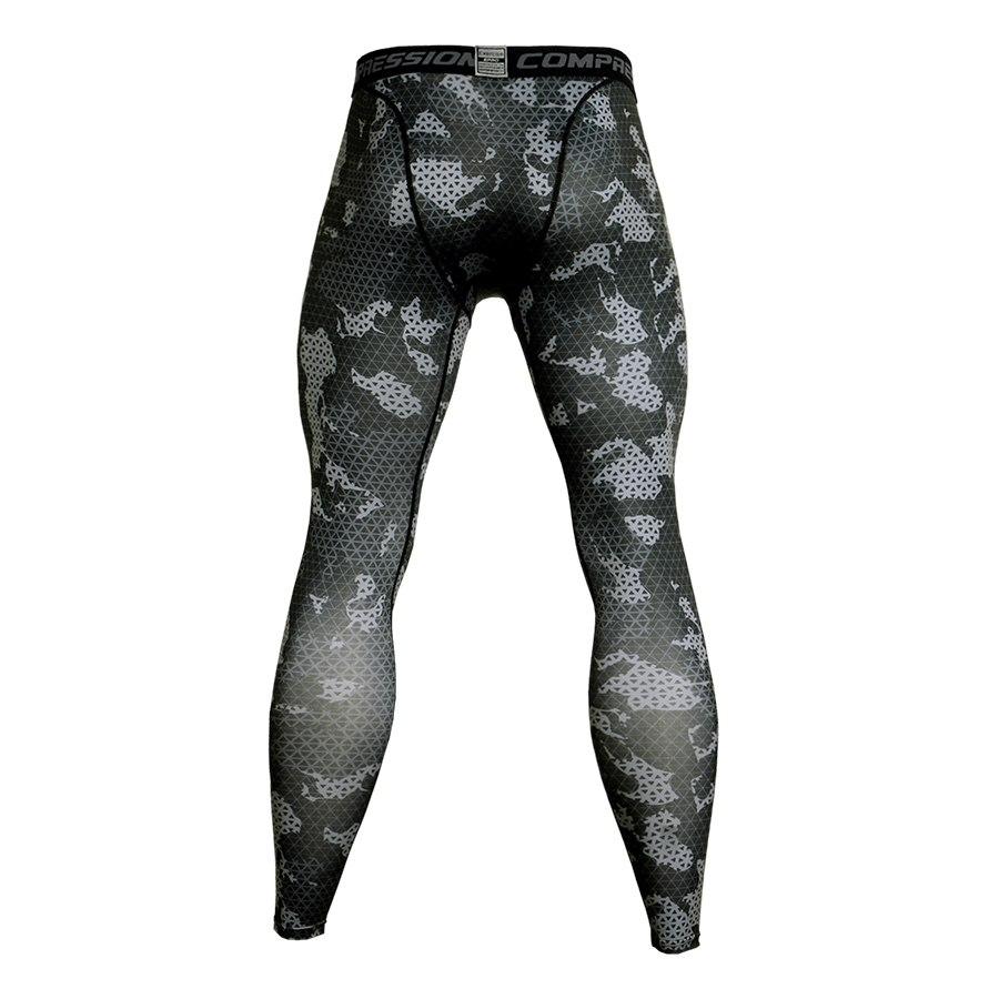 Mens Camo Compression Pants Fit wear Jogging Leggings