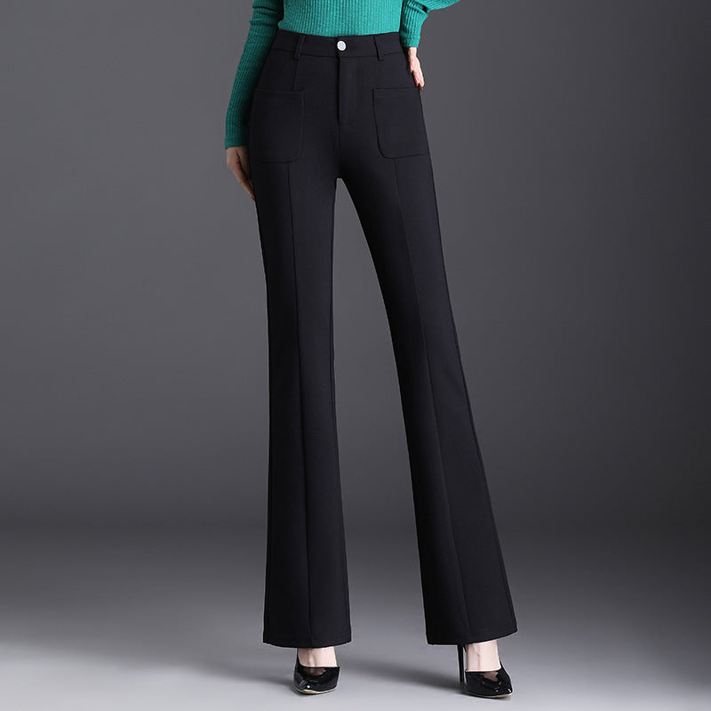 Flared Wide Leg Pants Female Suit Women's Pants Loose Drooping Slimming