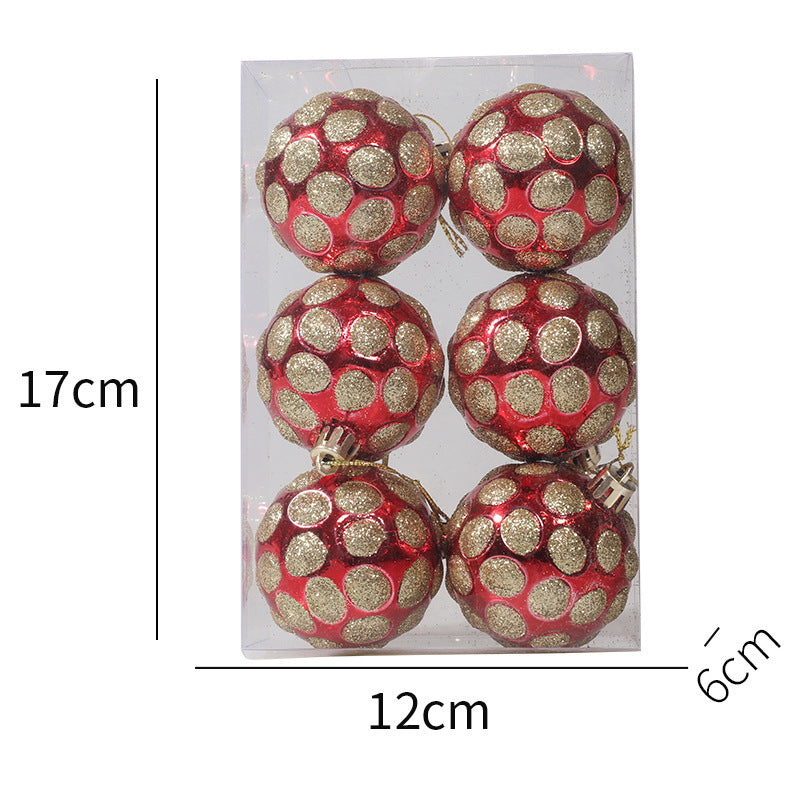 6cm Painted Christmas Ball Decor