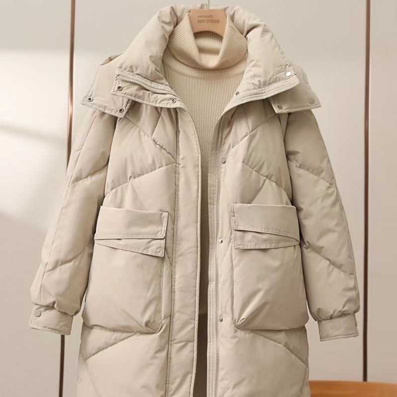 Women's Mid-length Cotton-padded Coat Thickened Warm Plus Size Coat