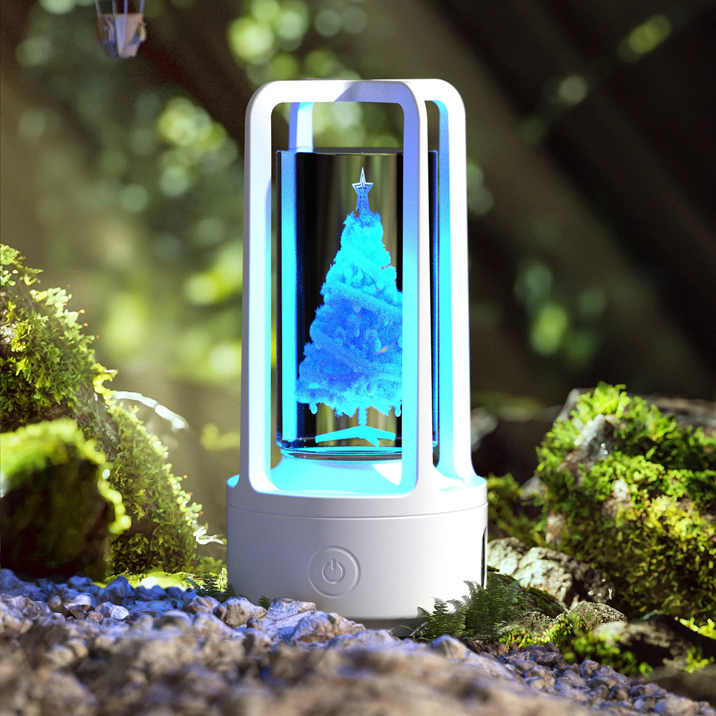 Acrylic crystal lamp with Bluetooth speaker