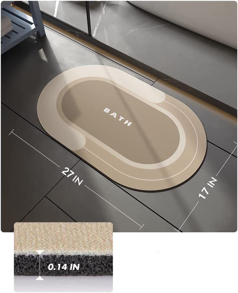 Bathroom Diatom Mud Absorbent Quick Dry Carpet