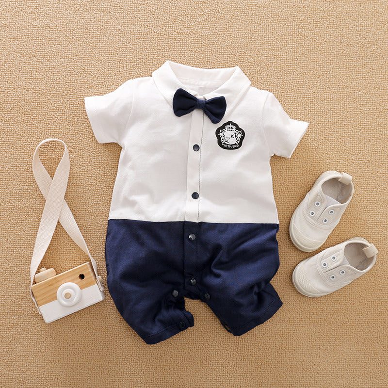 Gentleman Baby Romper Long-sleeved Clothes