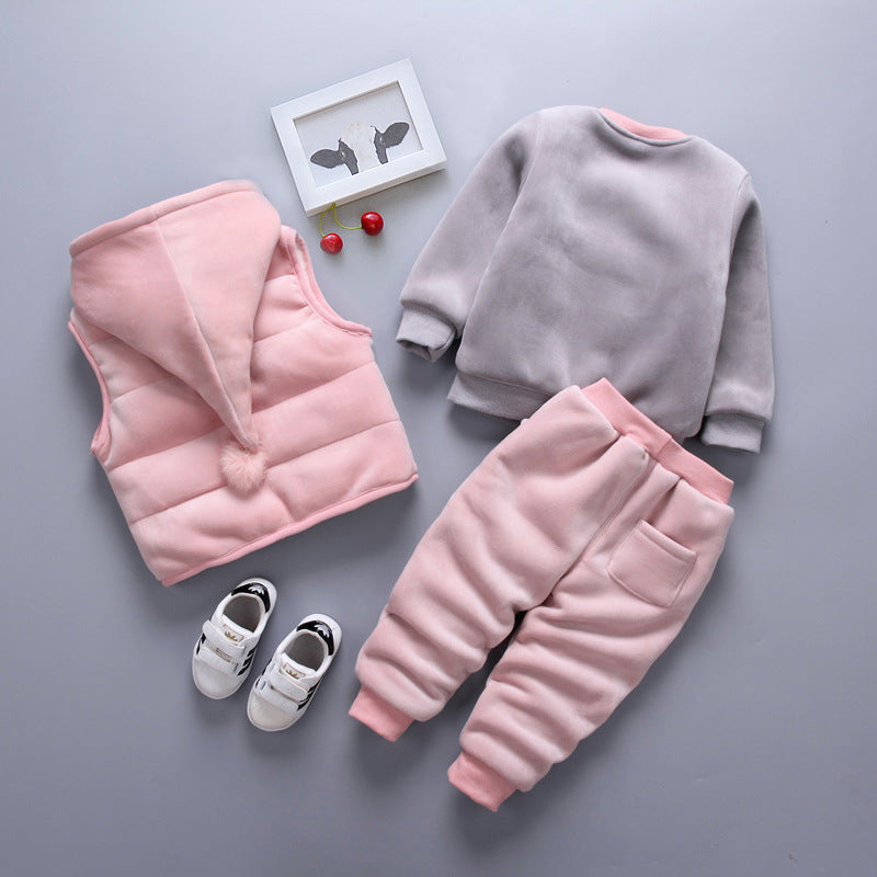 Baby Girl Winter Clothes Thickening Set