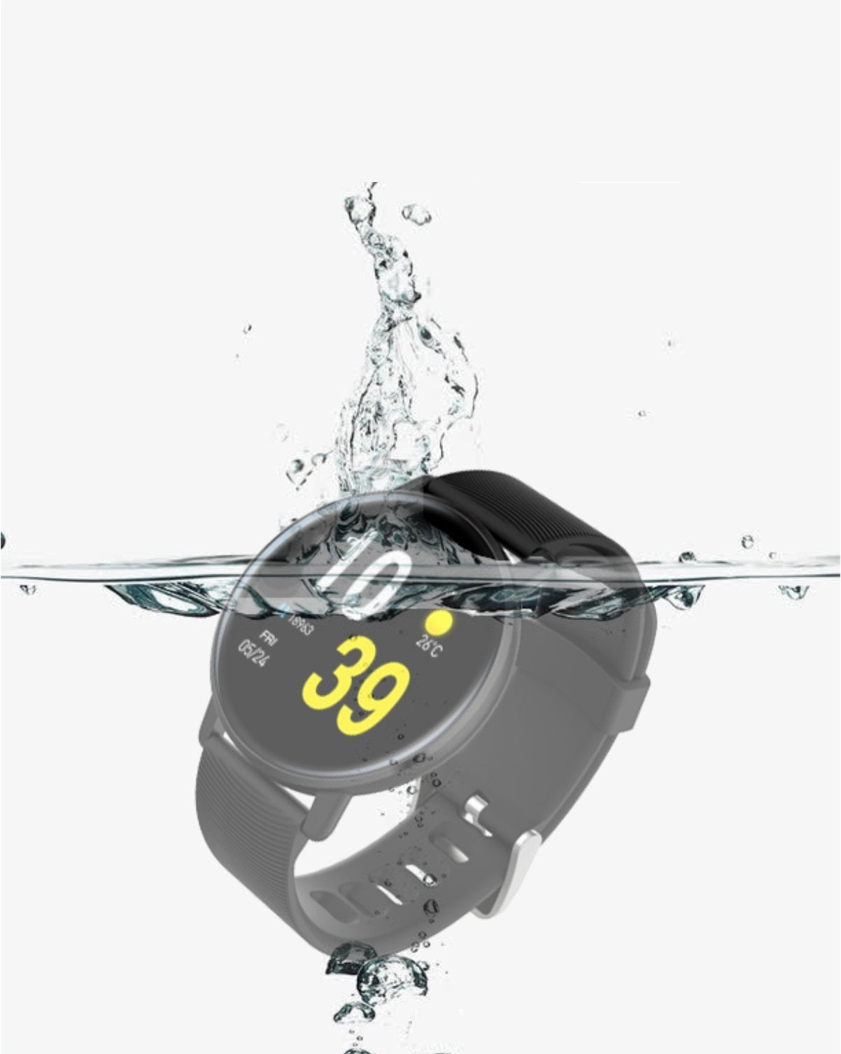 H5 Full Touch Round Screen Smart Ultra-thin Bracelet H50 Heart Rate Blood Pressure Blood Oxygen Sports Bluetooth Selfie Waterproof Bracelet