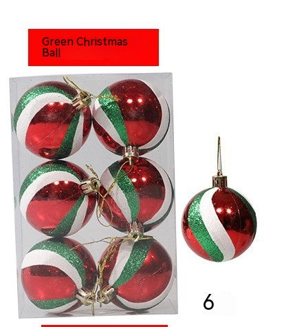 6cm Painted Christmas Ball Decor