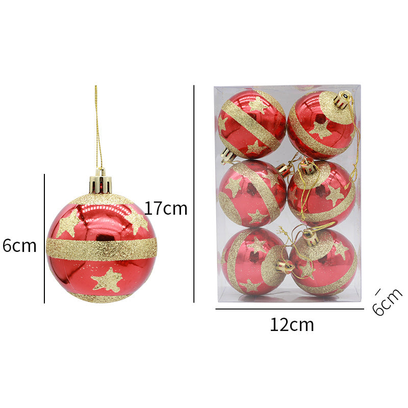 6cm Painted Christmas Ball Decor