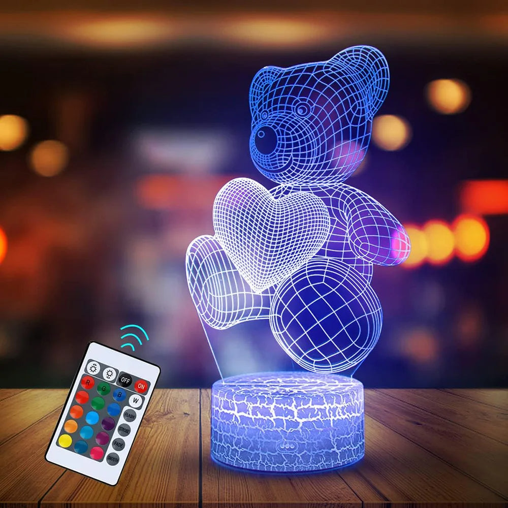 3D Lamp Acrylic LED Night Lights