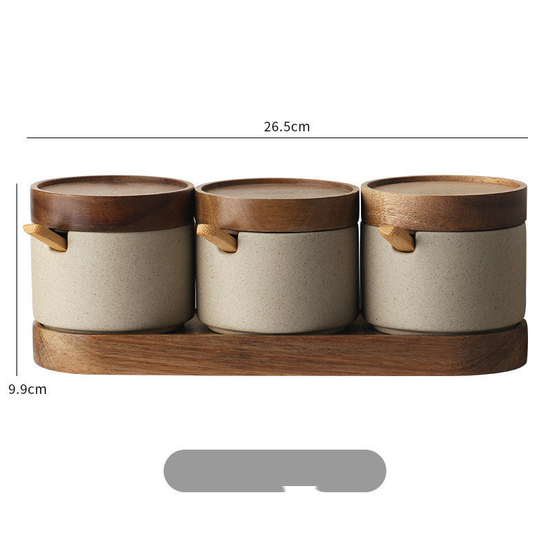 Retro Ceramic Seasoning  Household Japanese-style Product Pot