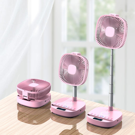 Portable Telescopic Folding Floor Fan