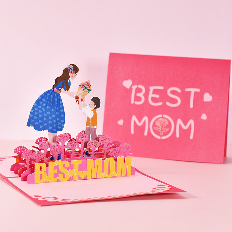 Mother's Day greeting card 3D