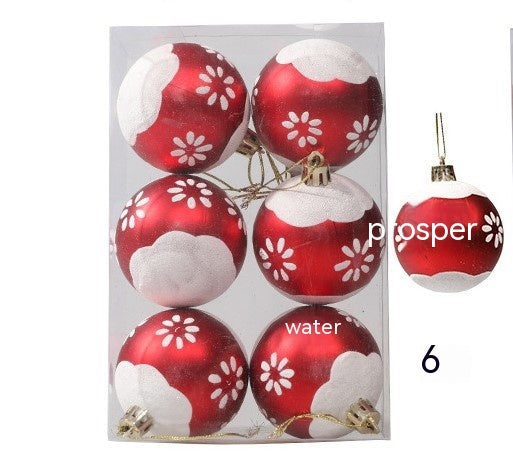 6cm Painted Christmas Ball Decor