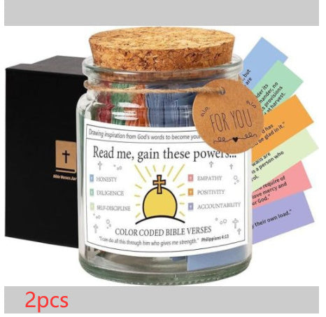 Bible verses in a jar