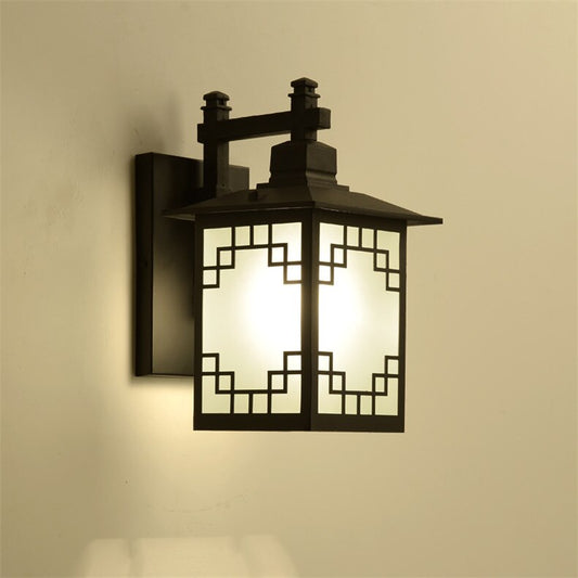 Retro aisle lamp fence outdoor wall lamp At garden gate light