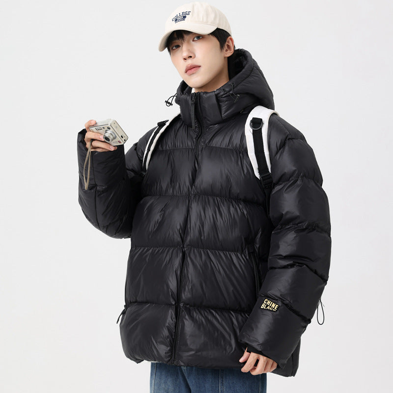 Men's jacket Fashion Simple Cotton-padded Jacket Graphene Plus Size Coat Top