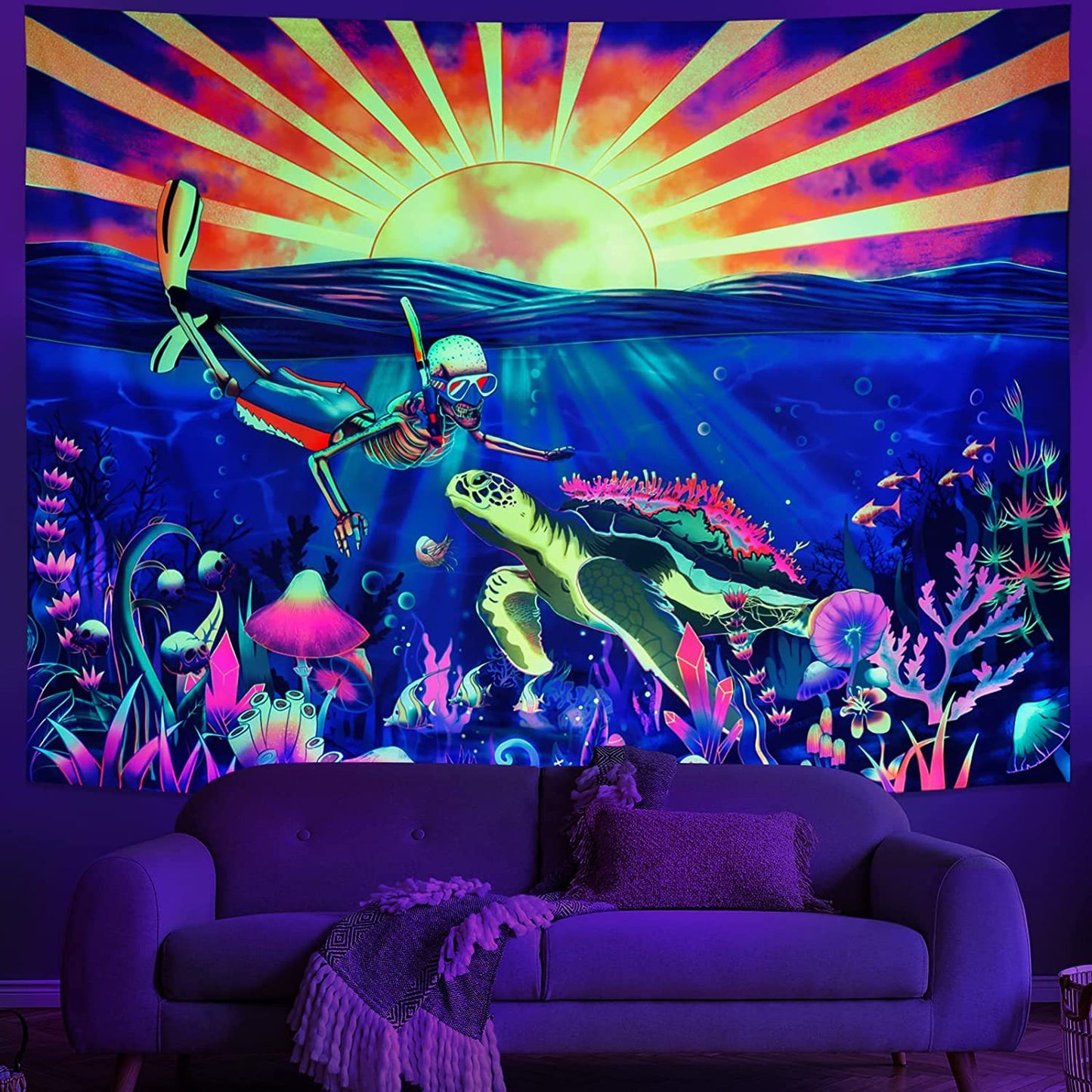 Family Room Background Tapestry