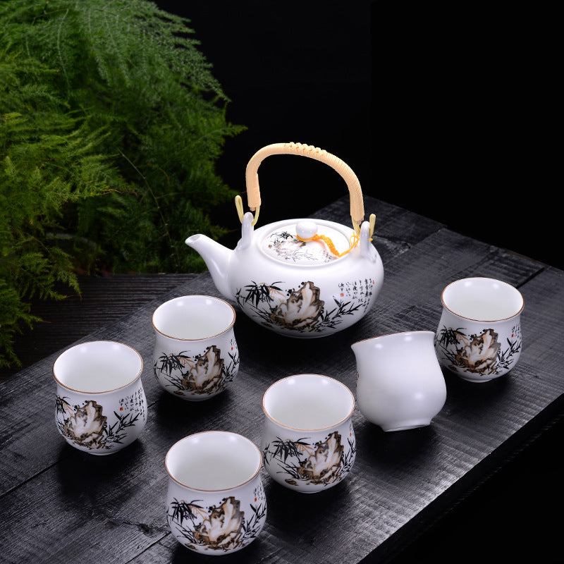 Large-capacity Set Of Ceramic Tea Set With Gift Box