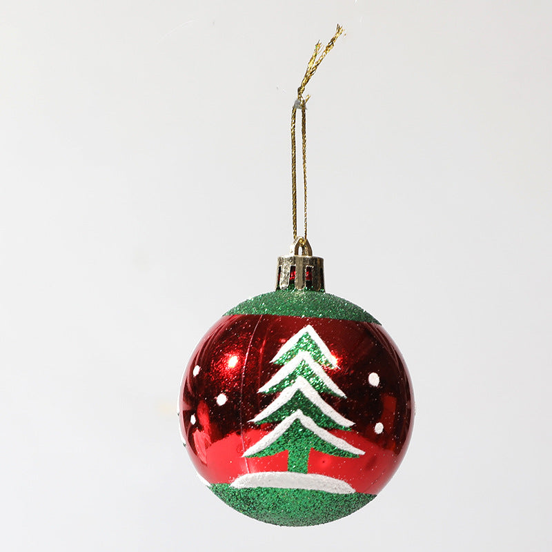 6cm Painted Christmas Ball Decor