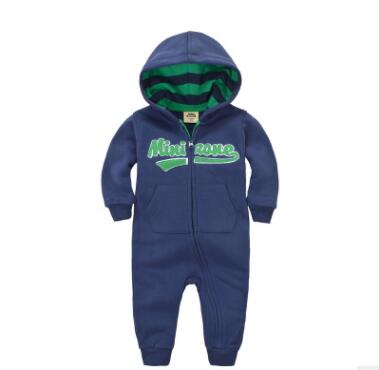 Baby Boy Plus Velvet Hooded Clothes