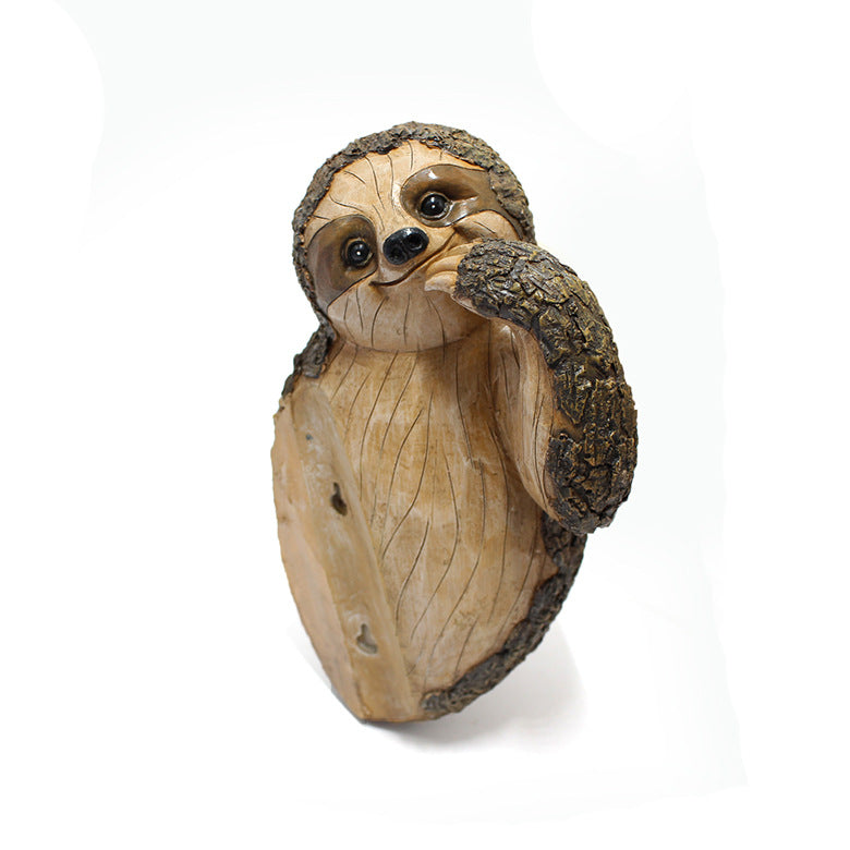 Outdoor Garden Decoration Sloth Statue Pendant