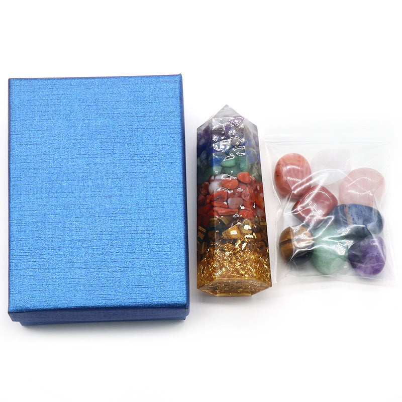 Colorful crystal stone gift box