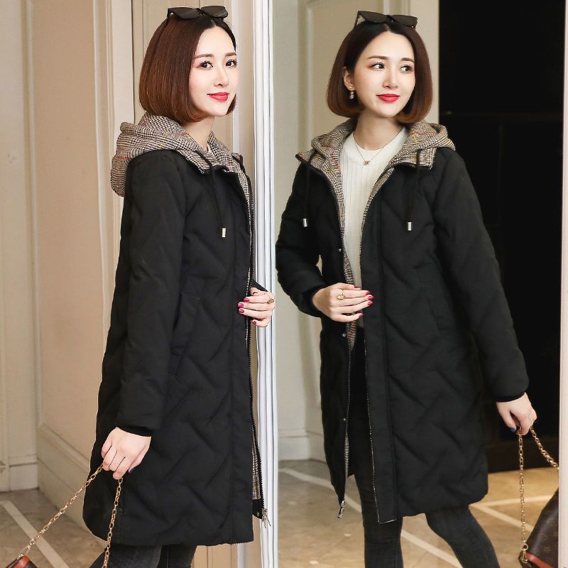 Woman’s Korean Style jacket Versatile Cotton-padded Jacket Thick Hooded