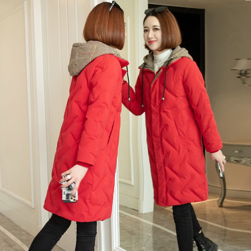 Woman’s Korean Style jacket Versatile Cotton-padded Jacket Thick Hooded