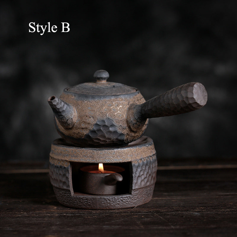 Japanese Style Handmade Retro Tea Warmer, Teapot, Ceramic Kungfu Tea Set