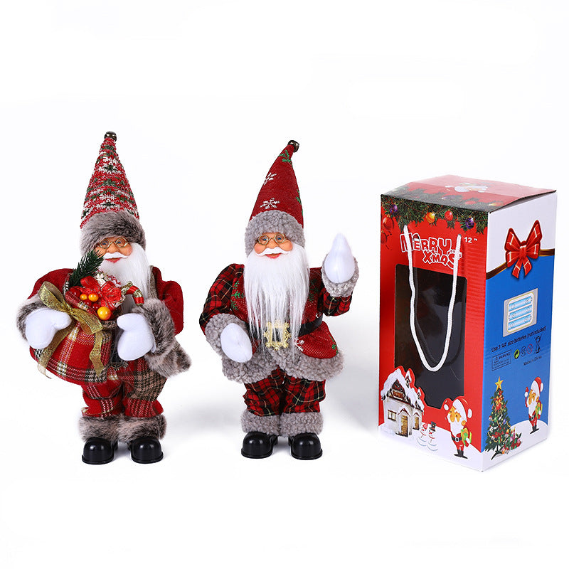 30cm Electric Christmas Old Man Decorations