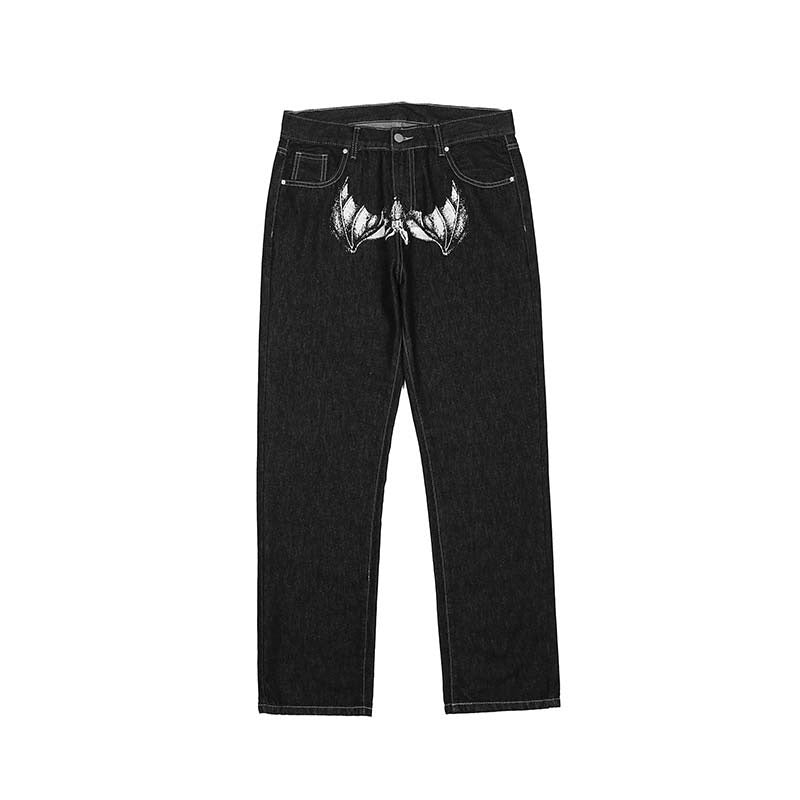 Occidental High Street Vibe Skull Head Printed Jeans