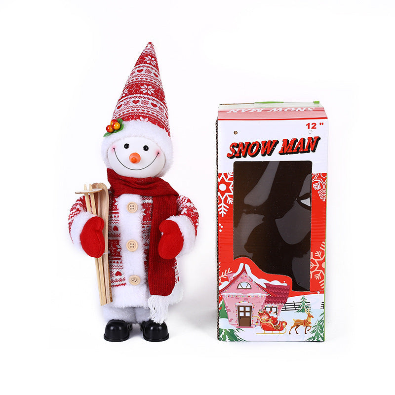 30cm Electric Christmas Old Man Decorations