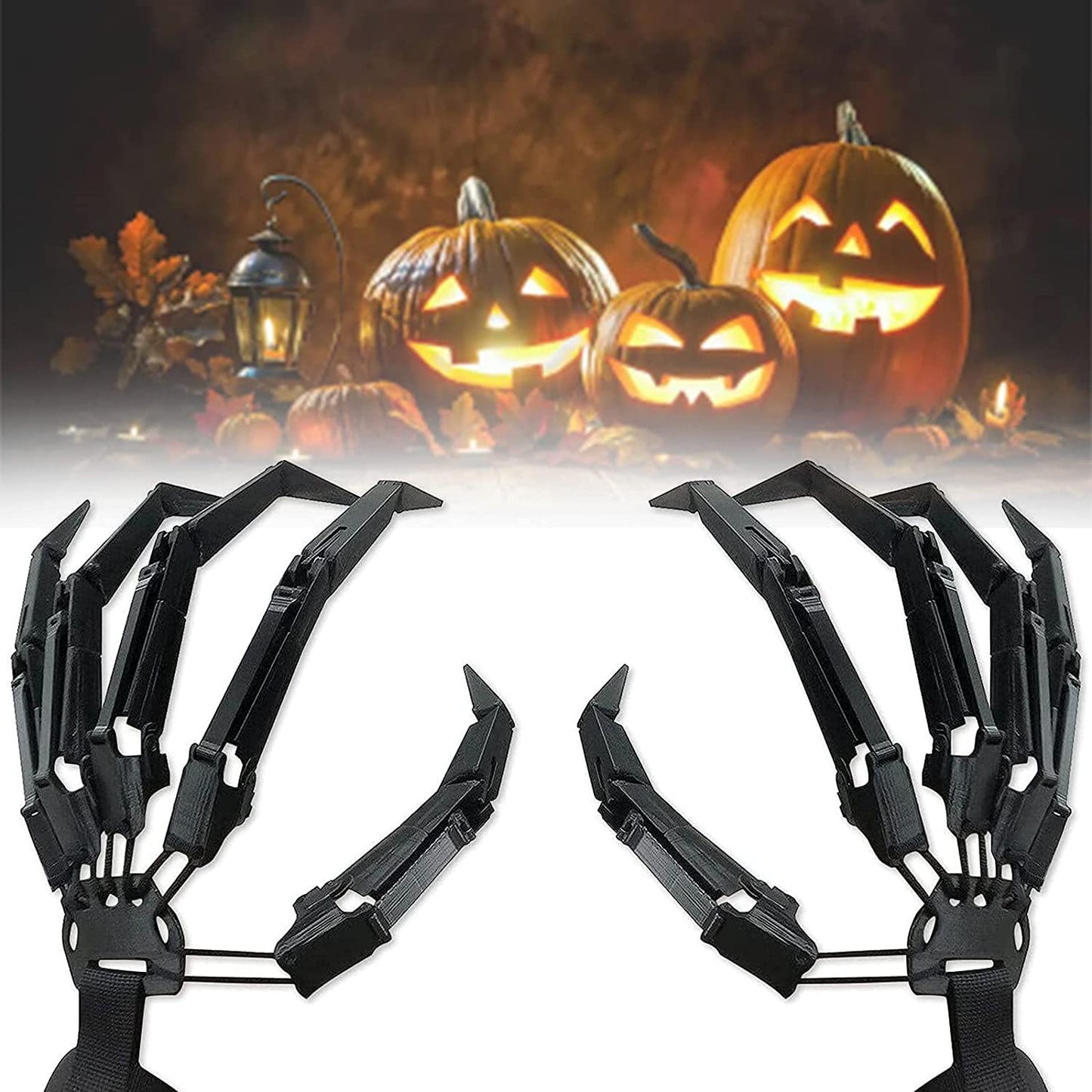 Halloween Articulated Long Fingers Glove