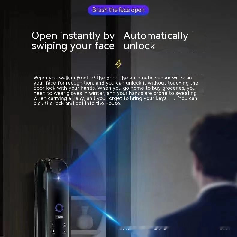 Automatic Fingerprint Lock Anti-theft Door