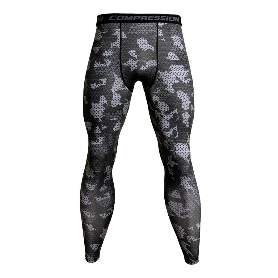 Mens Camo Compression Pants Fit wear Jogging Leggings