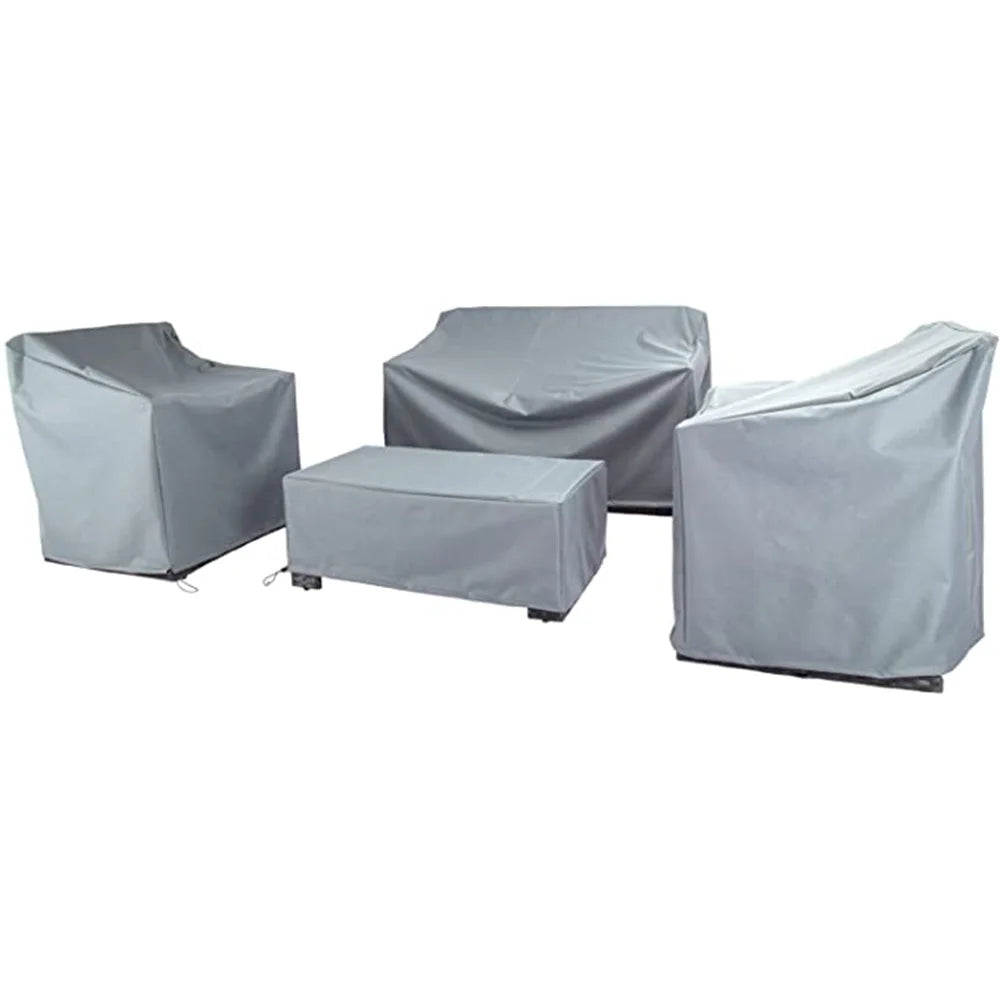 Outfit furnitures cover 4 Piece Wisteria Lane Patio Furniture Cover,  Waterproof and Heavy Duty Garden Furniture Cover Set Waterproof