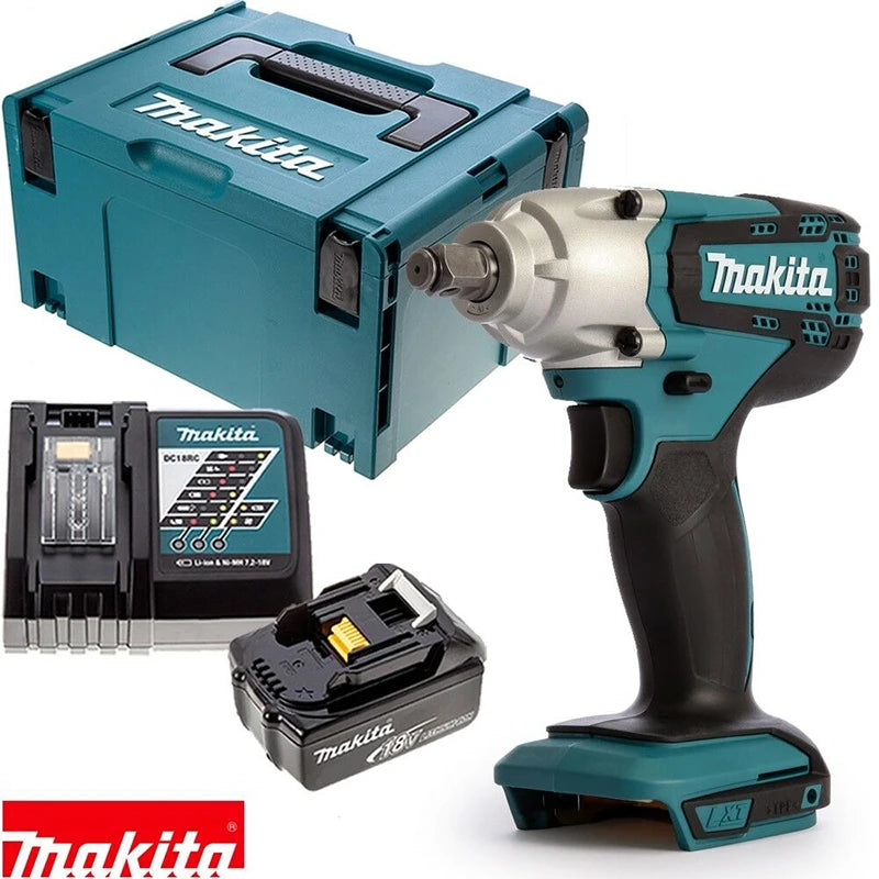 Makita DTW190 18V Cordless Impact Wrench High Torque Lithium Battery Auto Repair Air Gun Electric Wrench Original Power Tools